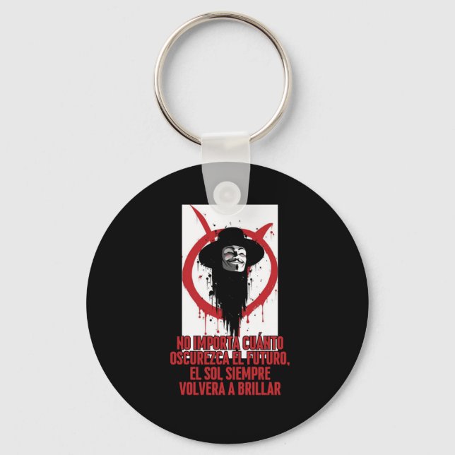 No How Dark The Future Gets  Keychain (Front)