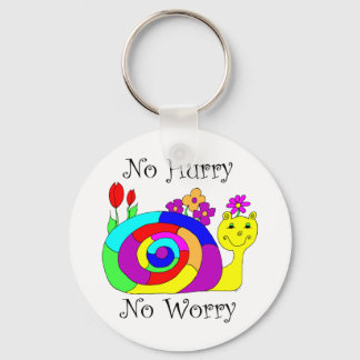 No Hurry, No Worry Slowpoke The Snail Keychain