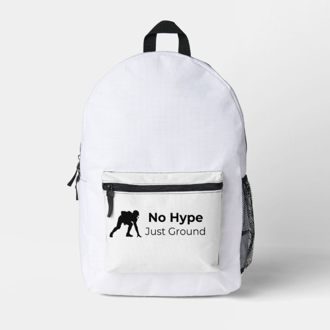 No Hype. Just Ground Tote Bag Design (Front)