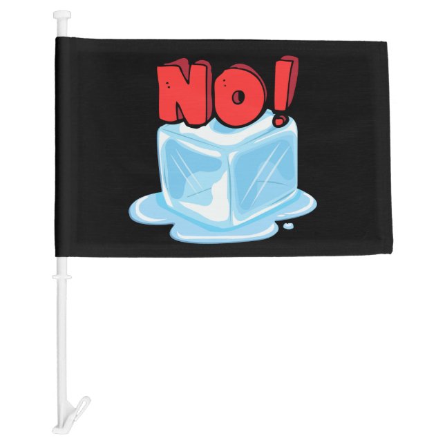 No Ice Car Flag (Front)