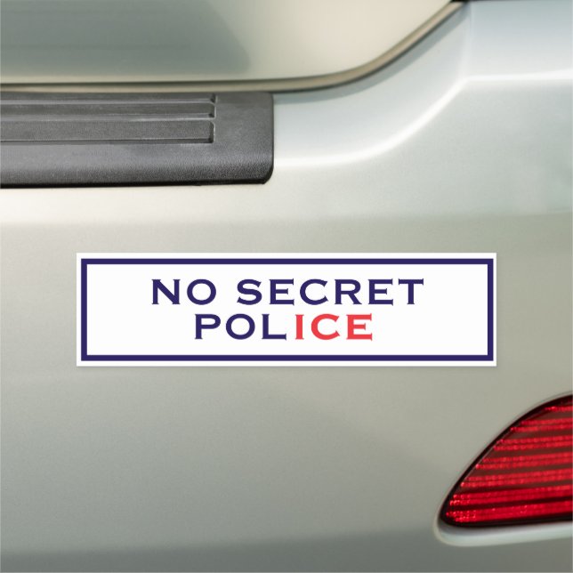 No ICE Car Magnet (In Situ)