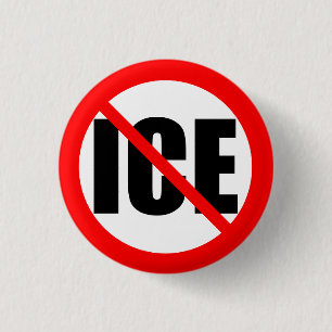 "NO ICE" protest Button