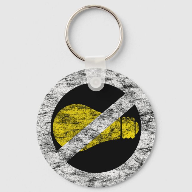 no incandescent bulbs keychain (Front)