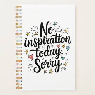 No Inspiration Today – Fun & Colorful Design Planner