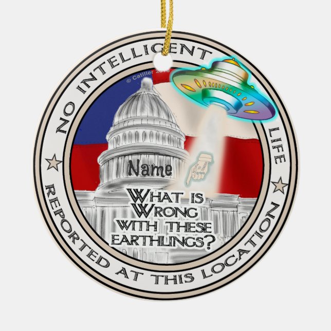No Intelligent Life ornament (Front)