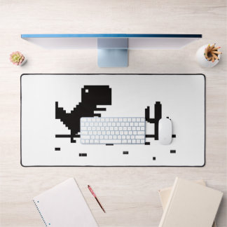 No Internet Dinosaur Desk Mat