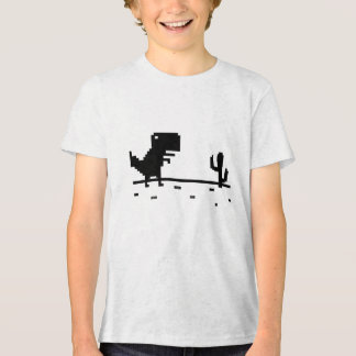No Internet Dinosaur Tri-Blend Shirt