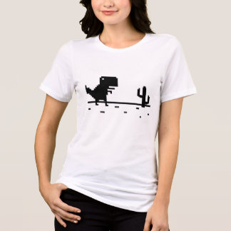 No Internet Dinosaur Tri-Blend Shirt