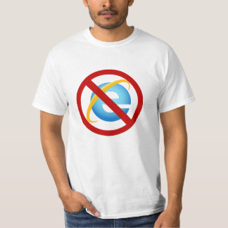 No Internet Explorer T-Shirt (Solid Strike)