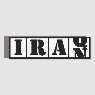 No Iran War Iraq Middle East Anti-War Bumper Car Magnet