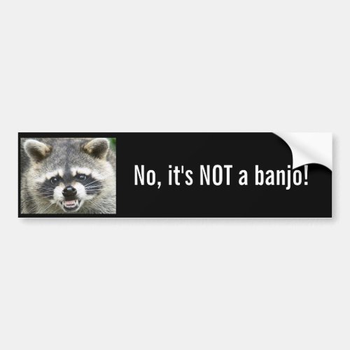 No its NOT a banjo Bumper Sticker