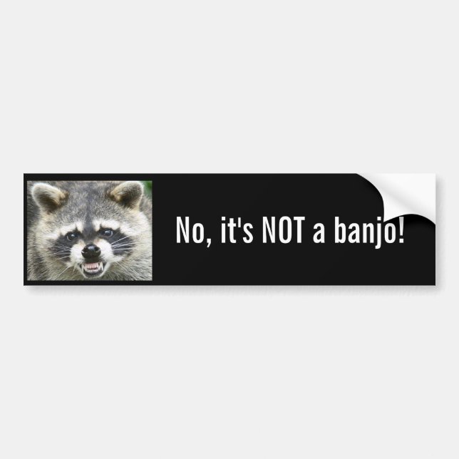 No, it's NOT a banjo! Bumper Sticker (Front)