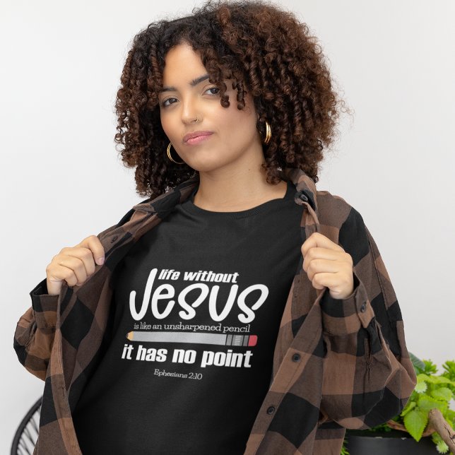 NO JESUS? NO POINT! Christian Faith Quote Women's T-Shirt (Creator Uploaded)