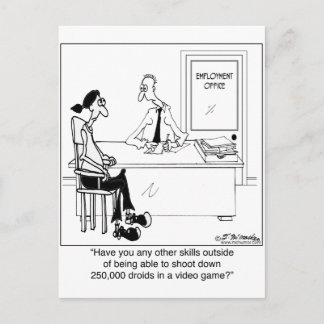 No Job Skills? Postcard