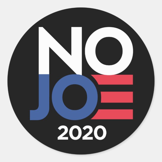 NO JOE 3" round sticker (Front)