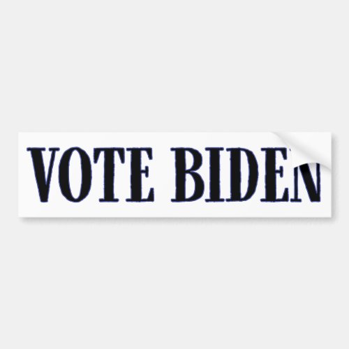 No joke Vote Biden Bumper Sticker