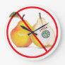 No Jokers with Pears Clock