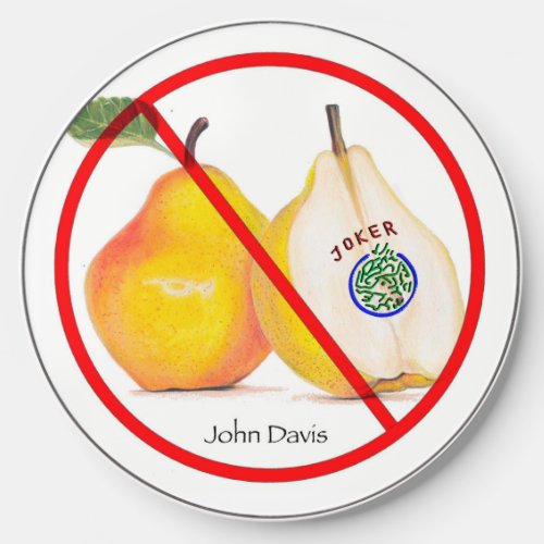 NO JOKERS WITH PEARS WIRELESS CHARGER 