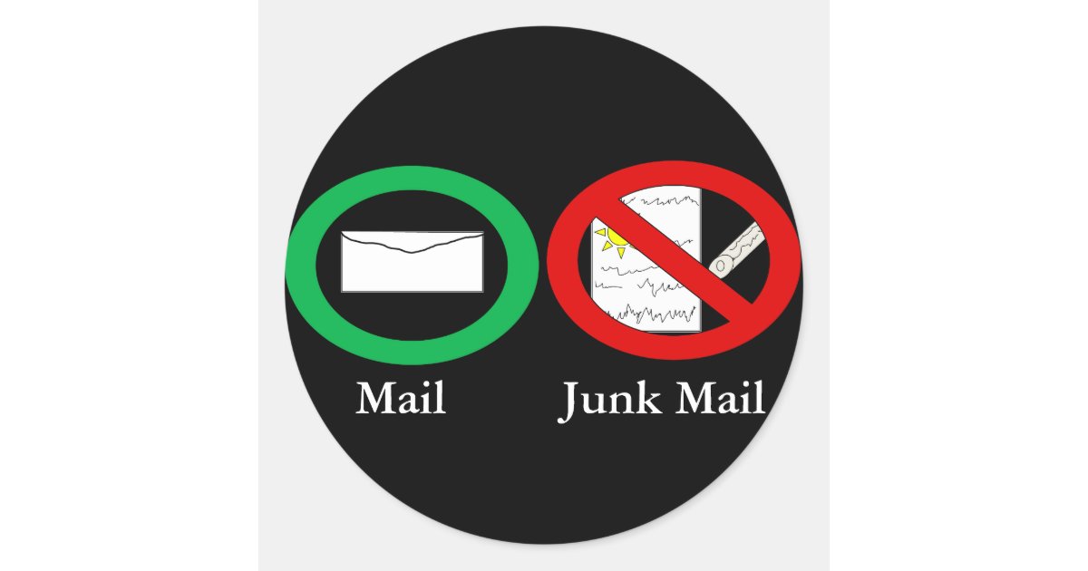 2 X No Junk Mail Stickers - Self-adhesive Sign In White For Door Or - Foto 7