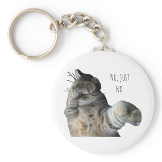 No, just no. Bones the Cat Keychain