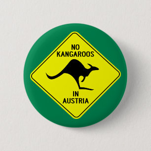 No Kangaroos In Austria Button