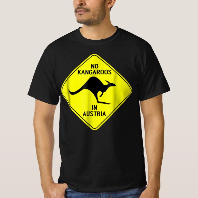 No Kangaroos In Austria T-Shirt (Front)
