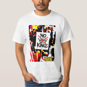 NO KING  Anti-Trump Pro-democracy T-Shirt