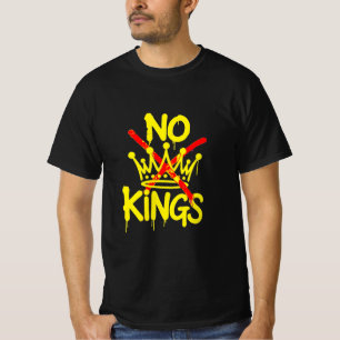 NO KING  Anti-Trump Pro-democracy T-Shirt