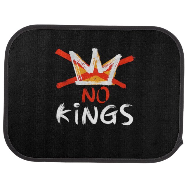 No King Funny Quote Retro Creative Style Car Floor Mat (Rear)