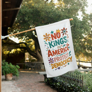 No King In America American Democracy  House Flag