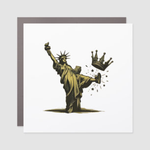 No King in America Liberity Status Pro Democrat Car Magnet