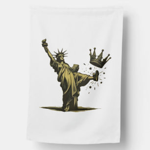 No King in America Liberity Status Pro Democrat House Flag