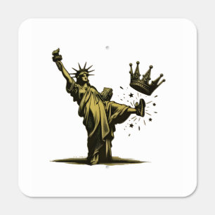 No King in America Liberity Status Pro Democrat Metal Sign