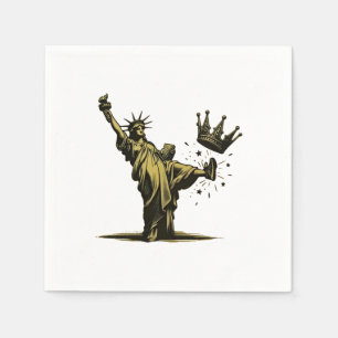 No King in America Liberity Status Pro Democrat Napkins