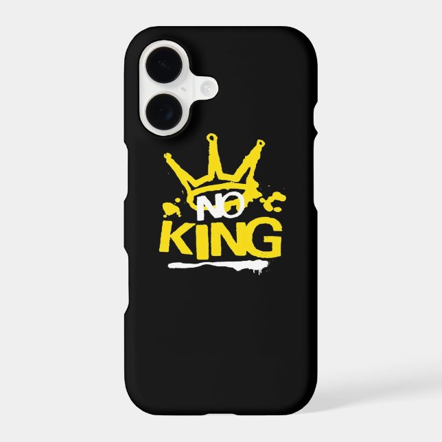 No King Minimal Clean Iphone Case (Back)