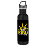 No King Minimal Clean Stainless Steel Water Bottle