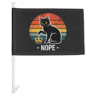 No King No War No Ice Car Flag