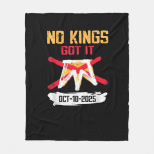 No King Patriotic Freedom No Kings In America Crea Fleece Blanket