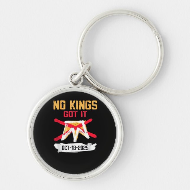 No King Patriotic Freedom No Kings In America Crea Keychain (Front)