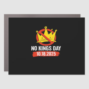 No King Patriotic Freedom No Kings In America Retr Car Magnet