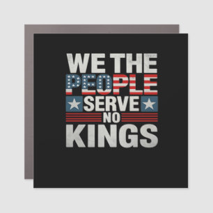 No King Patriotic Freedom No Kings In America Retr Car Magnet