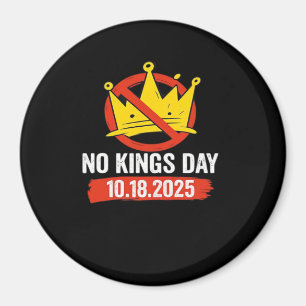 No King Patriotic Freedom No Kings In America Retr Magnet