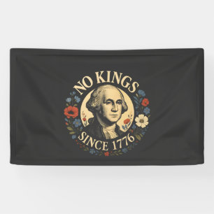 No King Since 1776 American Democracy Protest Banner