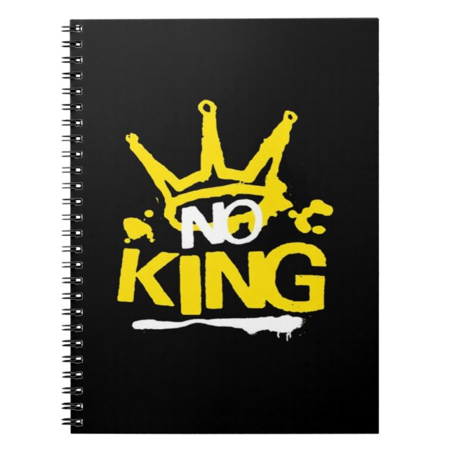 No King Vintage Style Notebook (Front)