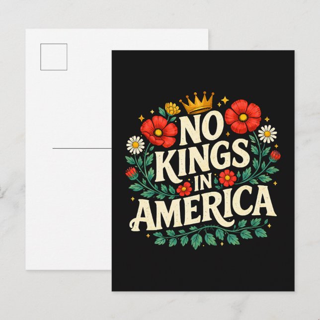 No Kings America Announcement Postcard (Front/Back)