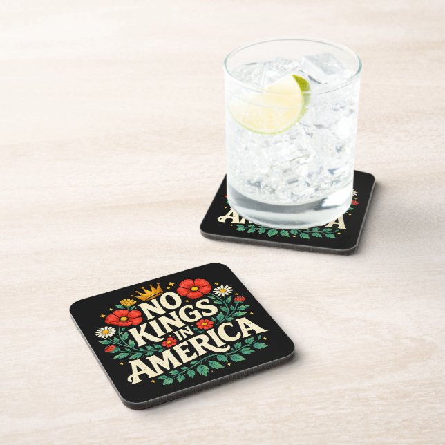 No Kings America Beverage Coaster (Right Side)