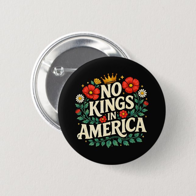 No Kings America Button (Front & Back)