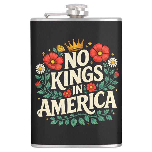 No Kings America Flask (Front)