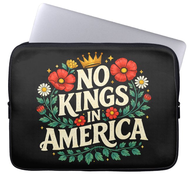 No Kings America Laptop Sleeve (Front)