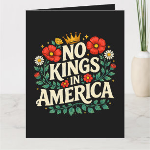 No Kings America Letterpress Thank You Card